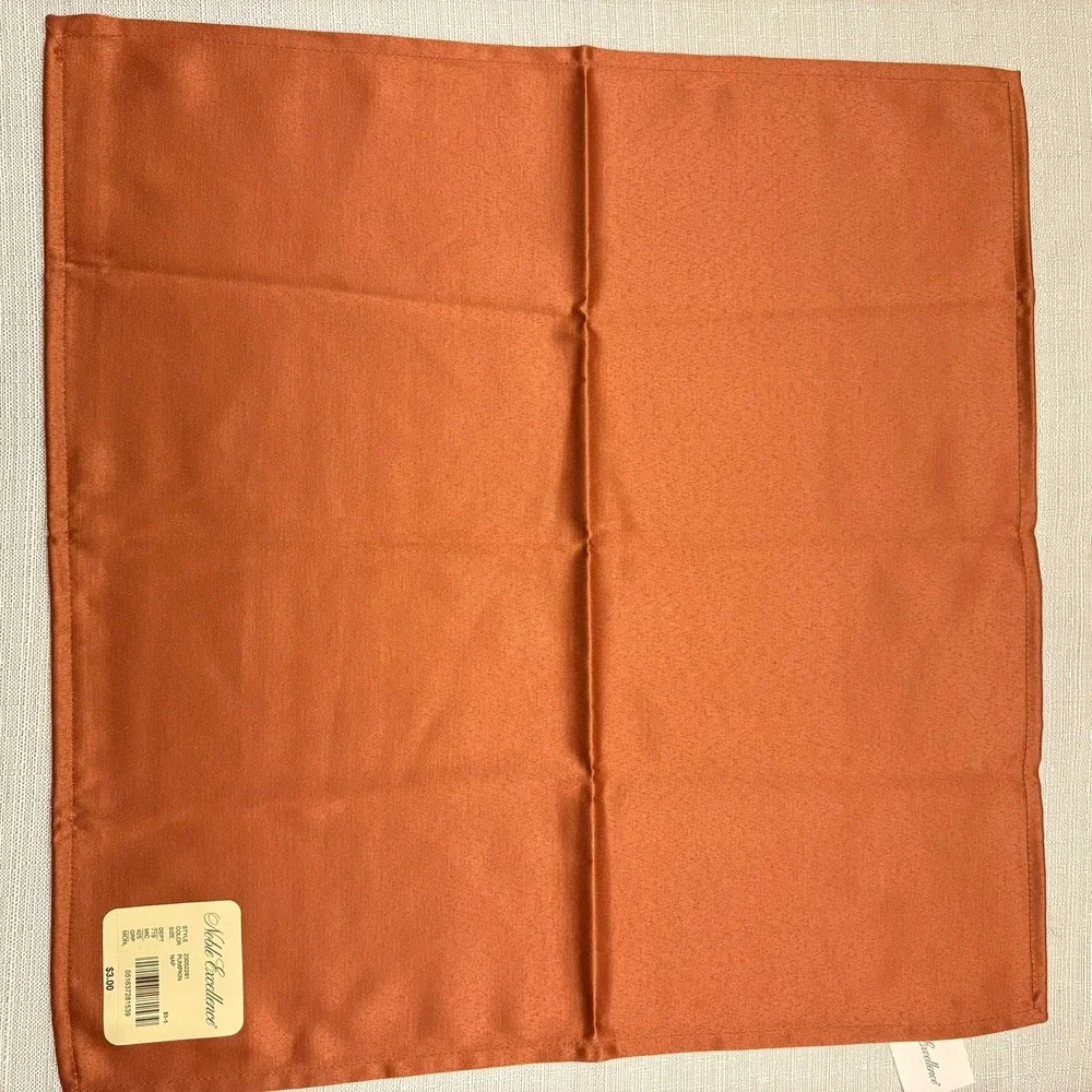 Noble Excellence Pumpkin 28 Pc Table Linen Set 14 Placemats 14 Napkins Fall